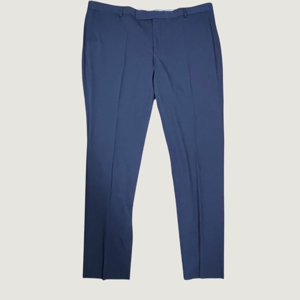 Polo Ralph Lauren Dress Pants Men 47W Navy Blue NWT Modern Fit Wool Blend Slacks